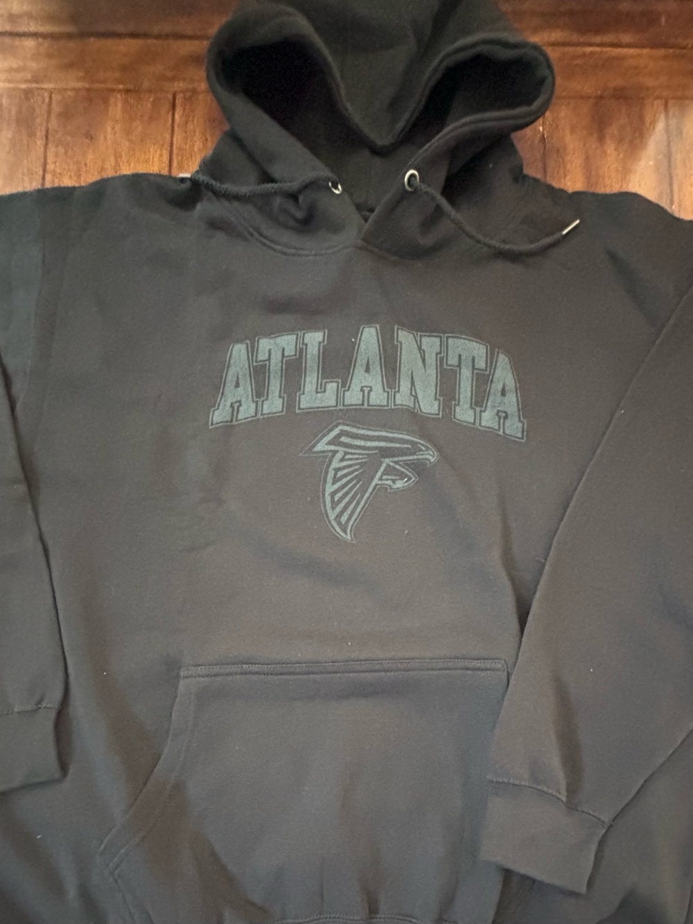 Atlanta Falcons Sweatshirt Adult 3XL Black Pullover Hoodie NFL Football NWOT